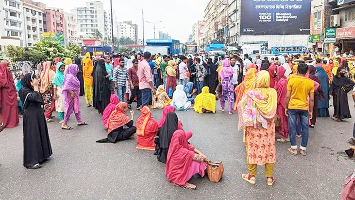 আশুলিয়ায় শ্রমিক বিক্ষোভ, ১৬ কারখানা বন্ধ