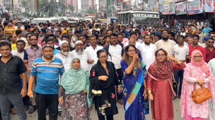 তারেক-জুবাইদার সাজার প্রতিবাদে নয়াপল্টনে বিএনপির বিক্ষোভ