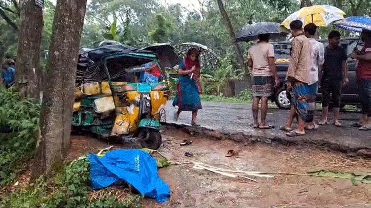 পিকআপ-অটো সংঘর্ষে বাবা-ছেলে নিহত