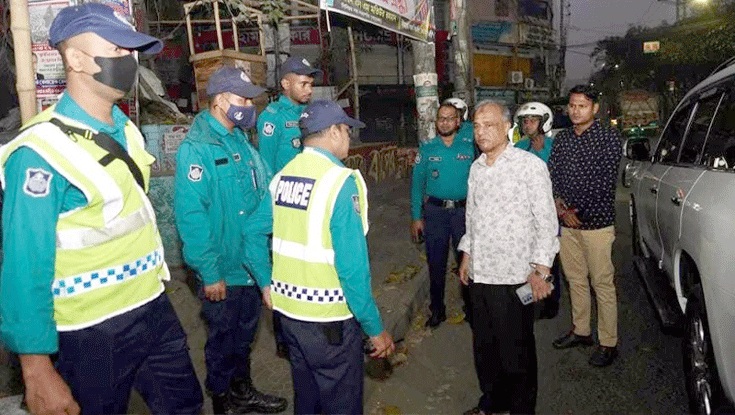 সাত সকালের থানায় থানায় স্বরাষ্ট্র উপদেষ্টা