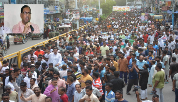 দাবি আদায় না করে ঘরে ফিরব না, রাজশাহীর গণমিছিলে বললেন দুদু