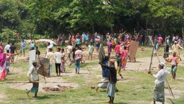 হবিগঞ্জে গরুতে ঘাস খাওয়া নিয়ে সংঘর্ষ