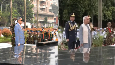 শিখা অনির্বাণে রাষ্ট্রপতি, প্রধান উপদেষ্টার শ্রদ্ধা