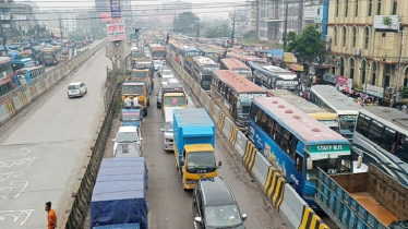 ঢাকা-চট্টগ্রাম মহাসড়কে ৮ কিলোমিটার যানজট