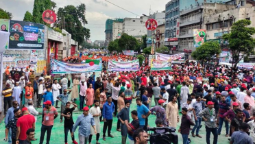 আ.লীগের শান্তি সমাবেশ চলছে