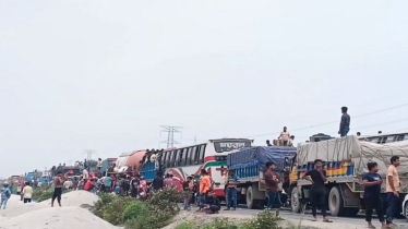 ঢাকা-টাঙ্গাইল মহাসড়‌কে ১১ কি‌মি যানজট