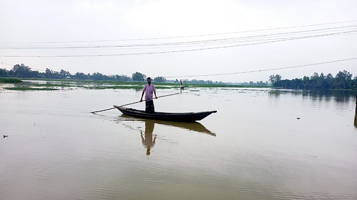 তিস্তায় পানি আবারো বিপৎসীমার উপরে